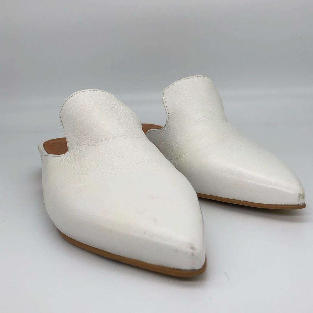 Alex + Alex Pointed Mules In White - image 8